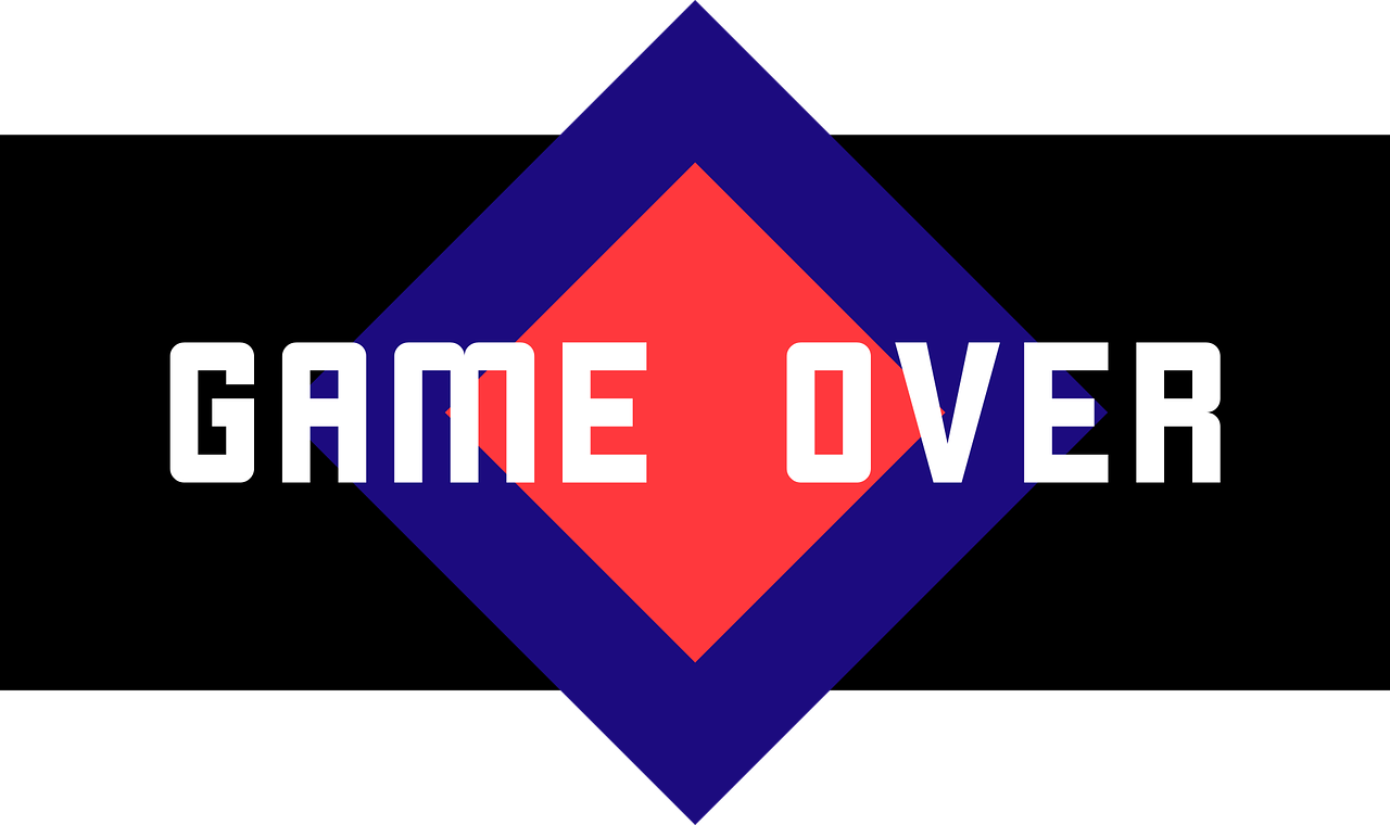 letrero "game over"