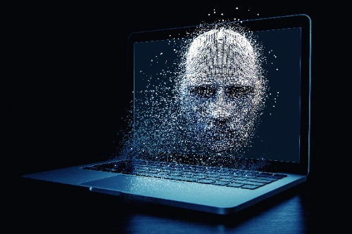 Concepto de inteligencia artificial usado en estafas con bots de IA